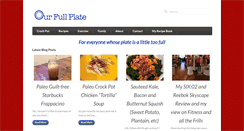 Desktop Screenshot of ourfullplate.com